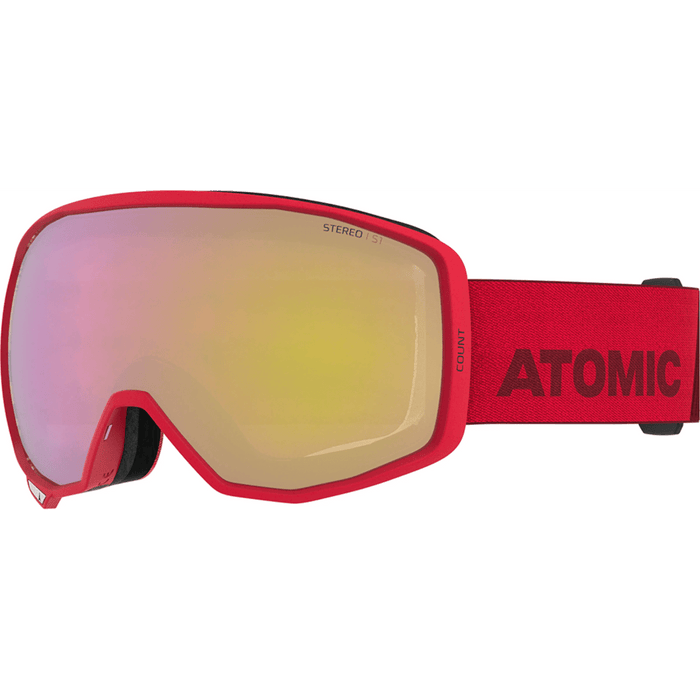 ATOMIC COUNT STEREO W/PINK YELLOW ST C1 goggles - red - ATOMIC - Evelostore