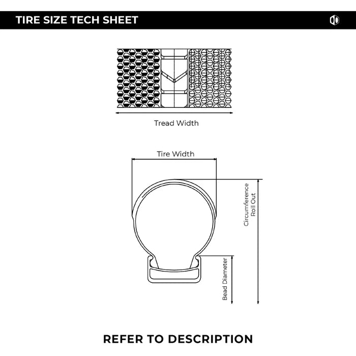BOX ONE 20×1 1/8" Standard BMX Tire - black