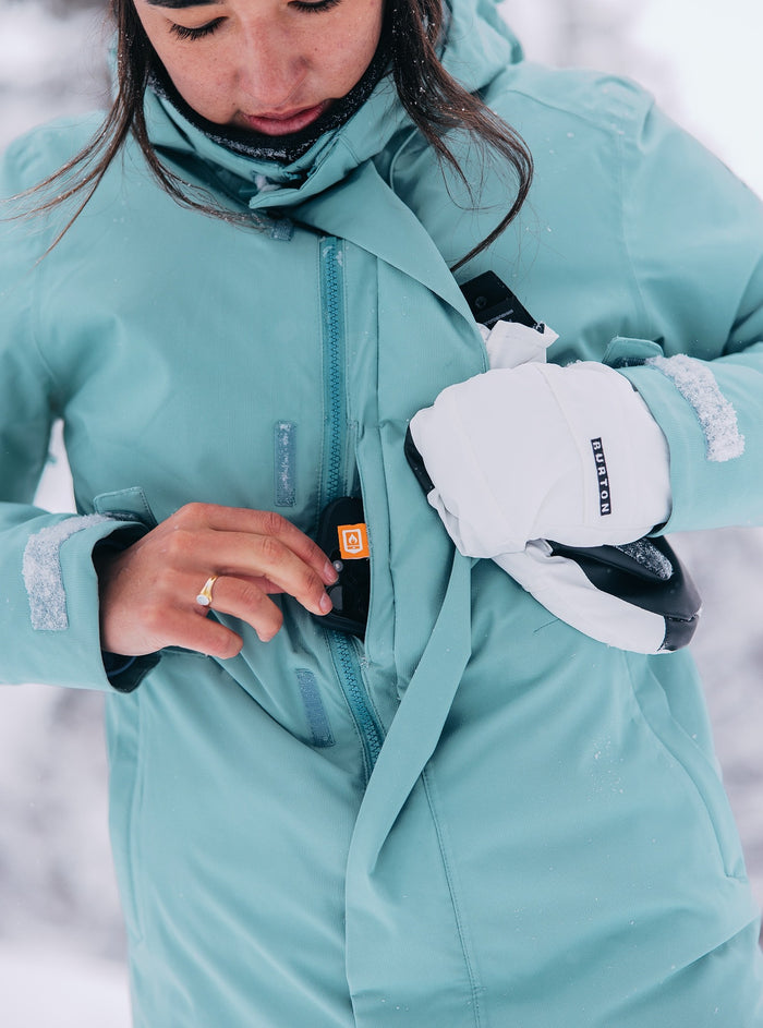 BURTON JET RIDGE 2L women's winter snow jacket - rock lichen - BURTON - Evelostore