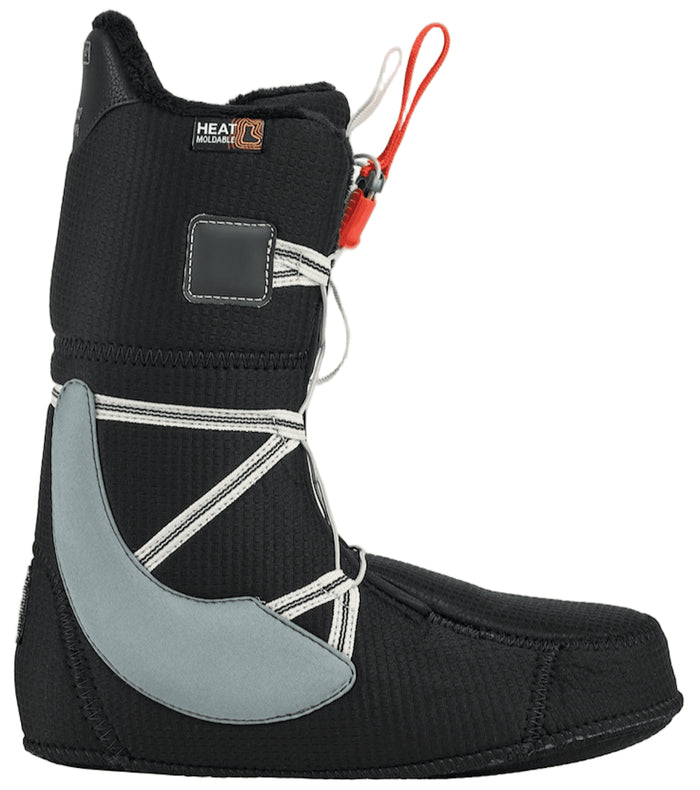 BURTON MOTO BOA BLACK snowboard boots - black/red - BURTON - Evelostore