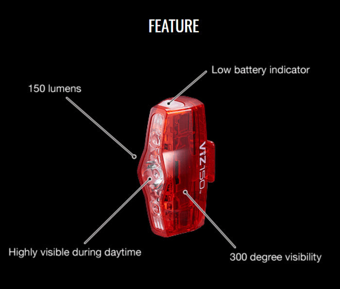 CATEYE VIZ150 rear light - CATEYE - Evelostore