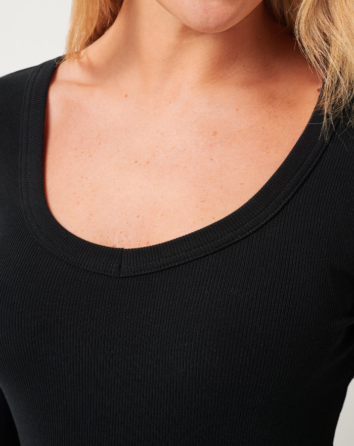 Cloud Rib Long Sleeve Top