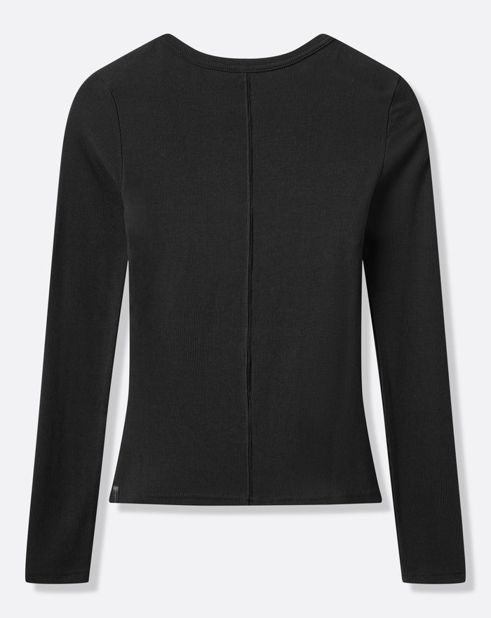 Cloud Rib Long Sleeve Top