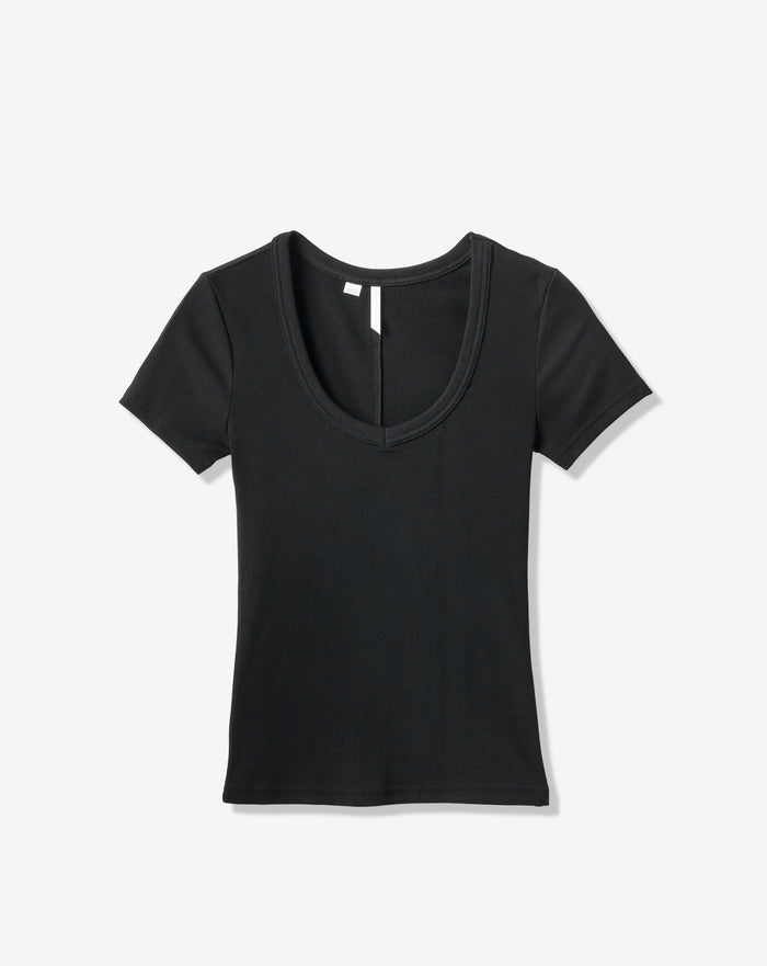 Cloud Rib Short Sleeve Top