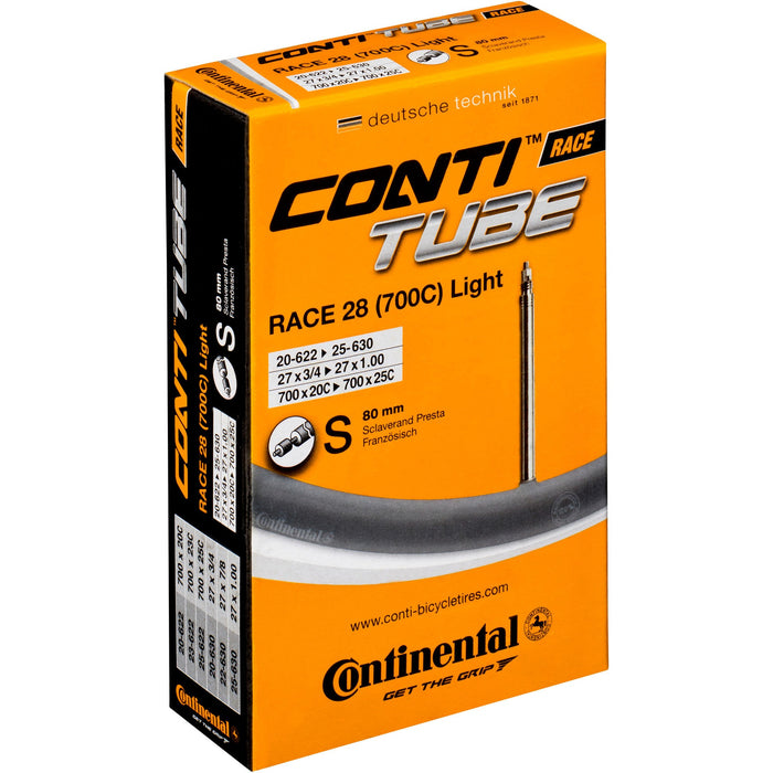 CONTINENTAL RACE 700 x 18/25 Presta valve 80mm tube