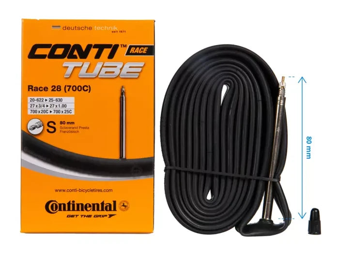 CONTINENTAL RACE 700 x 18/25 Presta valve 80mm tube
