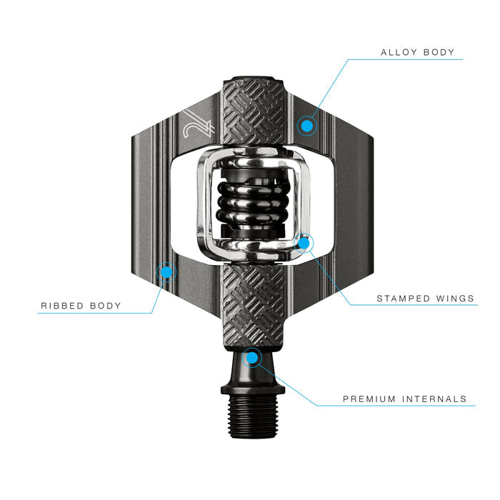 CRANKBROTHERS CANDY 2 Clip-in Pedals - Charcoal grey