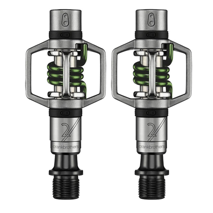 CRANKBROTHERS EGGBEATER 2 Clip-in Pedals - silver/green