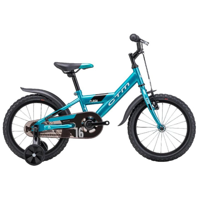 CTM FLASH 16 kids bicycle - dark turquoise pearl - CTM - Evelostore