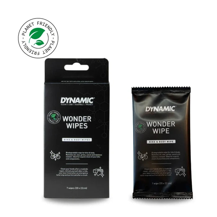 DYNAMIC WONDER WIPES for bike & body | 7 pcs