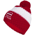 ELEVEN POM LATVIJA knitted beanie - red - ELEVEN SPORTSWEAR - Evelostore