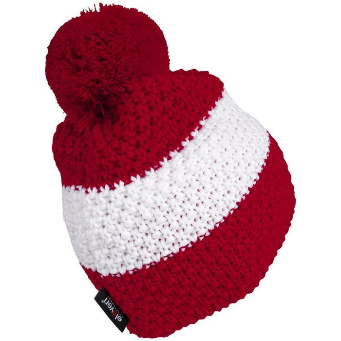 ELEVEN POM LATVIJA knitted beanie - red - ELEVEN SPORTSWEAR - Evelostore