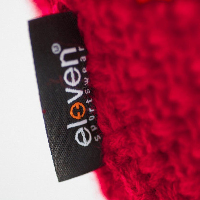 ELEVEN POM LATVIJA knitted beanie - red - ELEVEN SPORTSWEAR - Evelostore