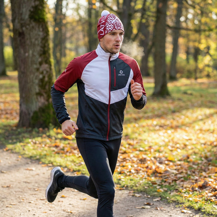 ELEVEN SPORTSWEAR EDDIE Latvia beanie - red - ELEVEN SPORTSWEAR - Evelostore