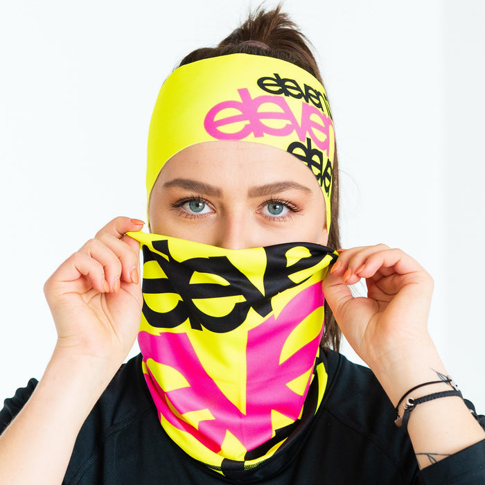 ELEVEN SPORTSWEAR Headband Dolomiti FLUO F11 pink