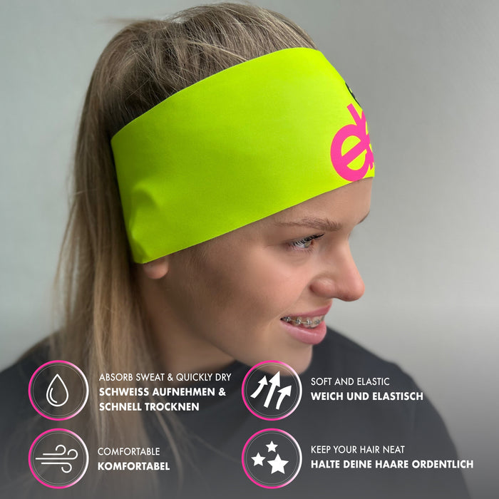 ELEVEN SPORTSWEAR Headband Dolomiti FLUO F11 pink