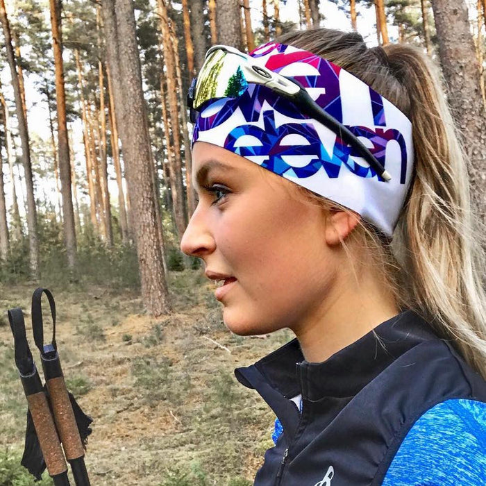 ELEVEN SPORTSWEAR Headband Dolomiti Outline white
