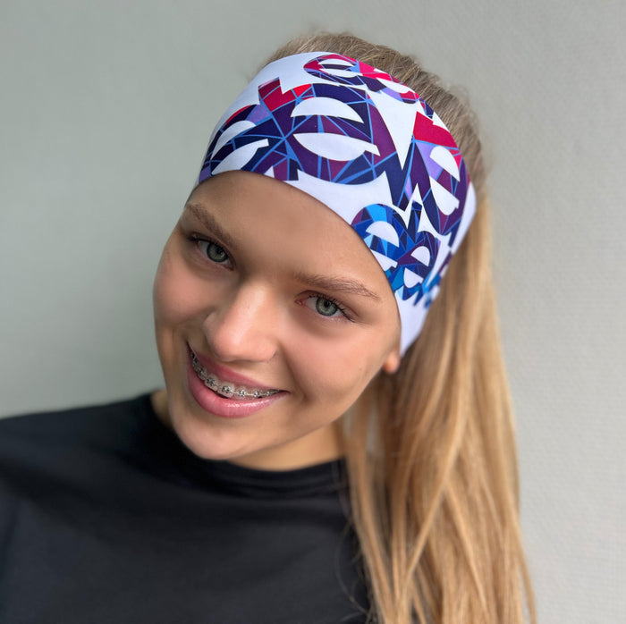 ELEVEN SPORTSWEAR Headband Dolomiti Outline white