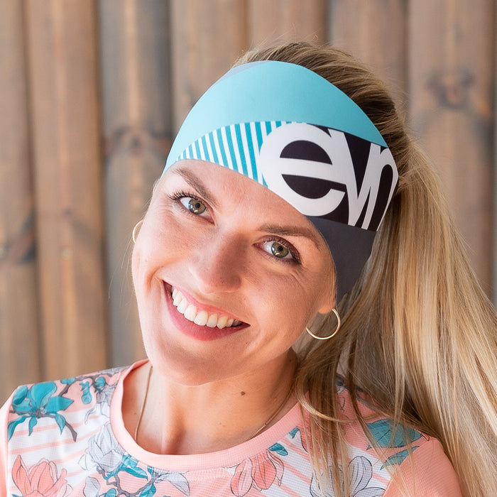 ELEVEN SPORTSWEAR Headband Dolomiti STRIPES aqua