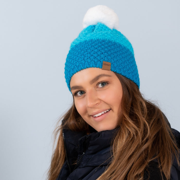 ELEVEN SPORTSWEAR Knitted beanie MAD blue/light blue