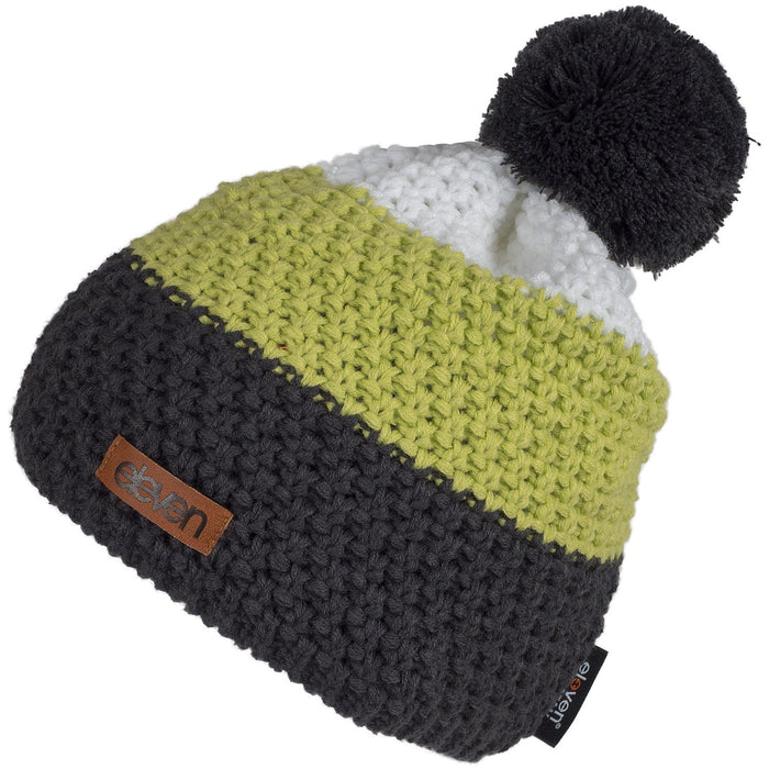 ELEVEN SPORTSWEAR Knitted beanie POM green/grey