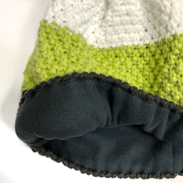 ELEVEN SPORTSWEAR Knitted beanie POM green/grey