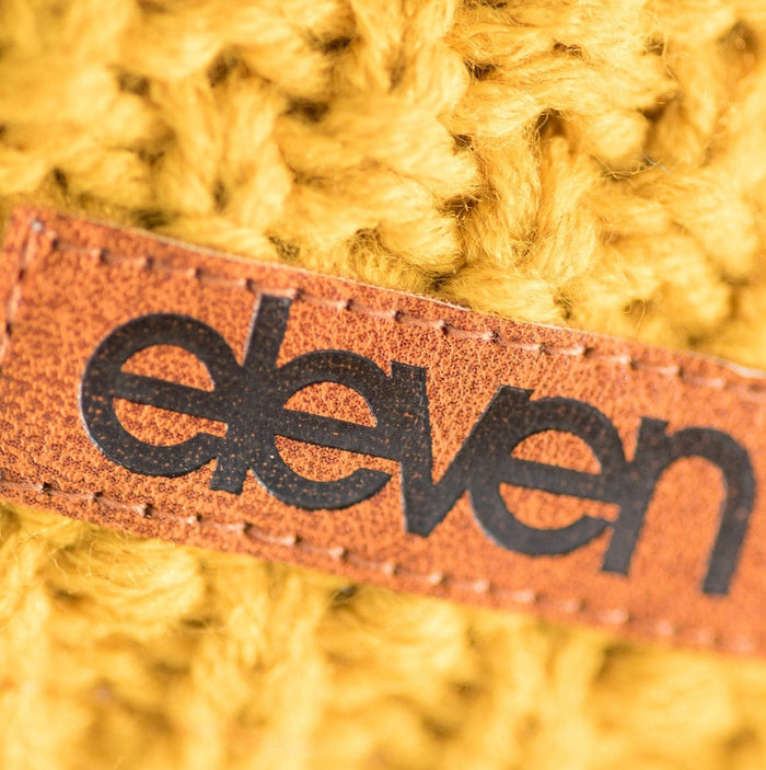 ELEVEN SPORTSWEAR Knitted beanie POM mustard yellow