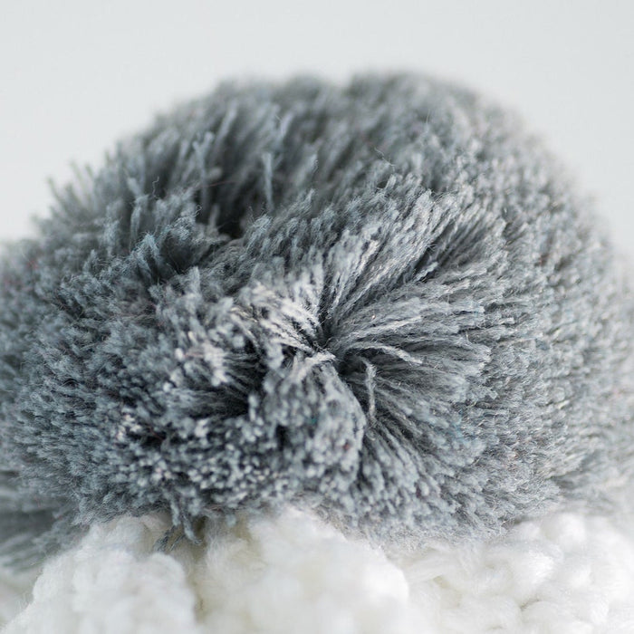 ELEVEN SPORTSWEAR Knitted beanie POM turquoise/grey