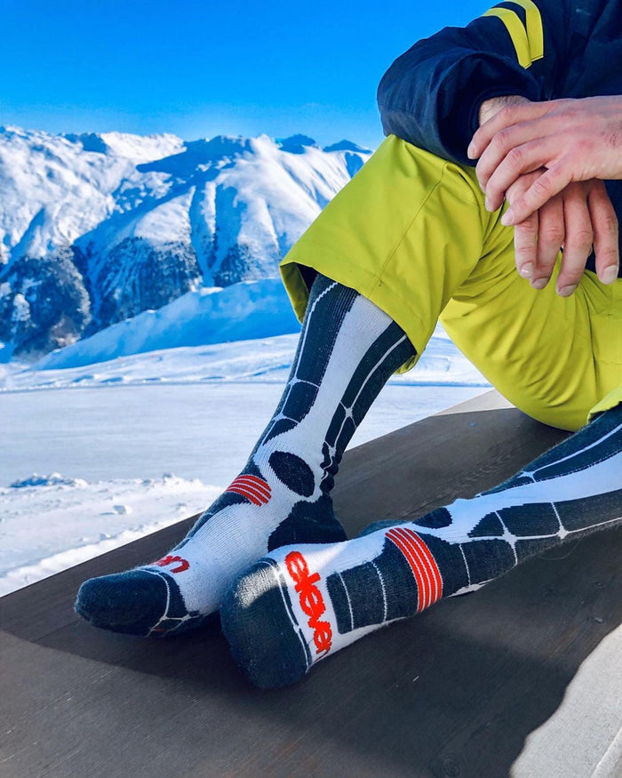 ELEVEN SPORTSWEAR Merino LAHTI Knee socks - white/black