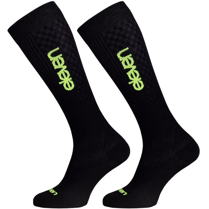 ELEVEN SPORTSWEAR Merino LIGHT Long compression socks - fluo