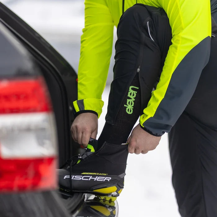 ELEVEN SPORTSWEAR Merino LIGHT Long compression socks - fluo