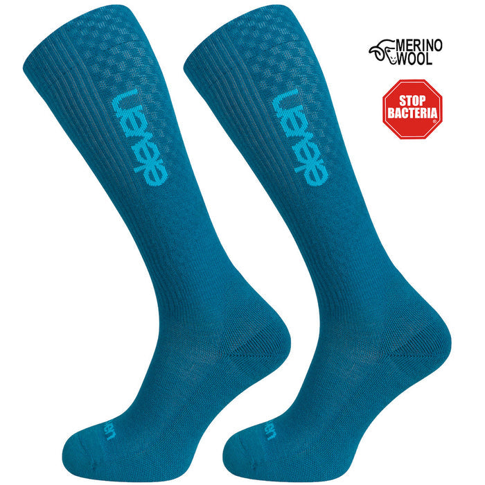 ELEVEN SPORTSWEAR Merino Long compression socks - aqua