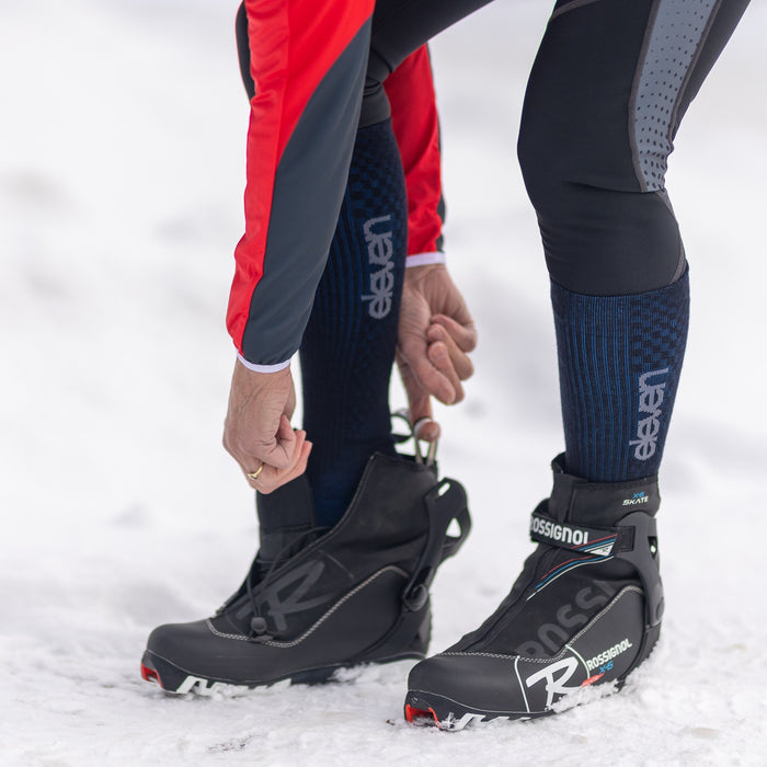 ELEVEN SPORTSWEAR Merino Long compression socks - blue