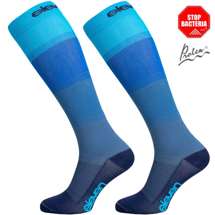 ELEVEN SPORTSWEAR MONO Long compression socks - blue