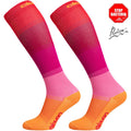ELEVEN SPORTSWEAR MONO Long compression socks - orange