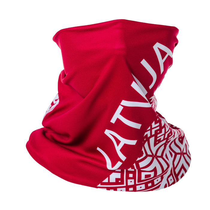 ELEVEN SPORTSWEAR Multifunctional scarf LATVIA red - ELEVEN SPORTSWEAR - Evelostore