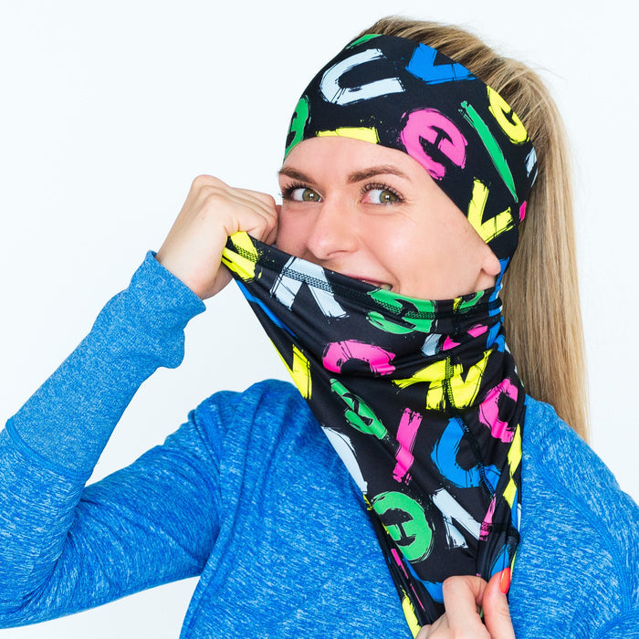 ELEVEN SPORTSWEAR Multifunctional scarf LETT black