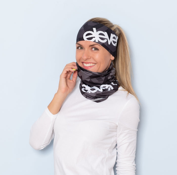 ELEVEN SPORTSWEAR Multifunctional scarf VERTICAL black