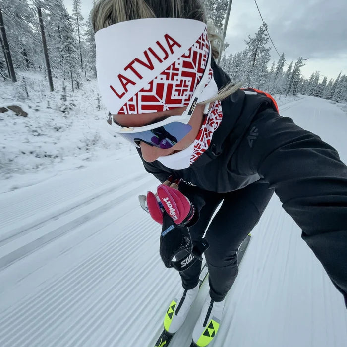 ELEVEN SPORTSWEAR DOLOMITI headband LATVIA white - ELEVEN SPORTSWEAR - Evelostore
