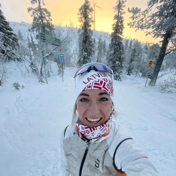 ELEVEN SPORTSWEAR neck warmer LATVIA white - ELEVEN SPORTSWEAR - Evelostore