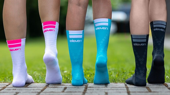 ELEVEN SPORTSWEAR RONDA compression socks - white