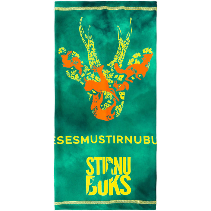 ELEVEN SPORTSWEAR scarf cap STIRNU BUKS green