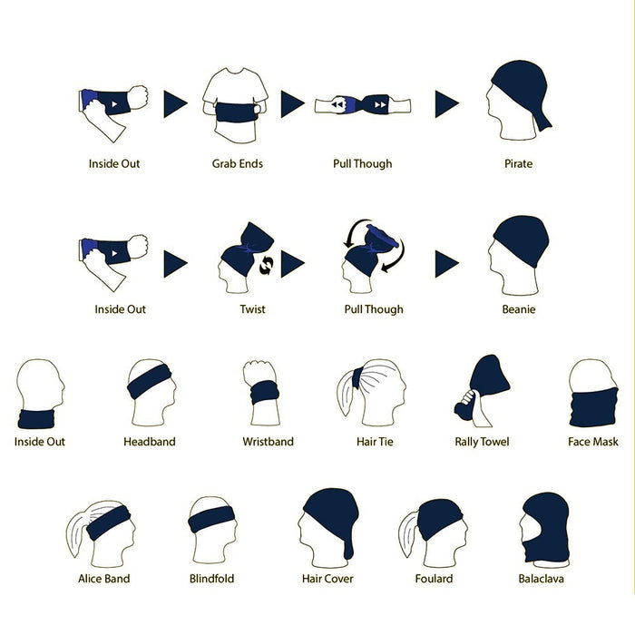 ELEVEN SPORTSWEAR scarf cap STIRNU BUKS purple