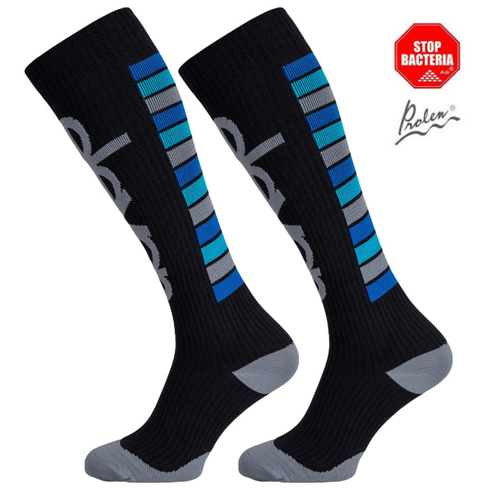 ELEVEN SPORTSWEAR STRIPE Long compression socks - grey