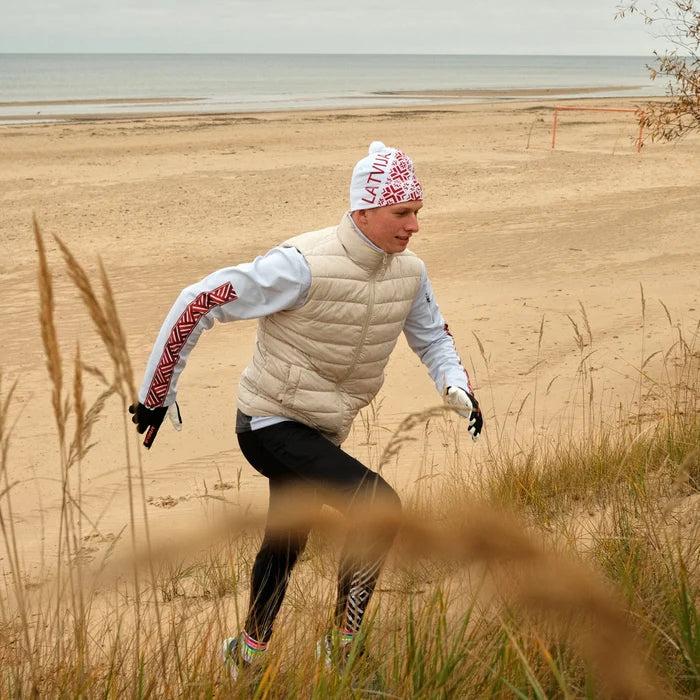 ELEVEN SPORTSWEAR SVEN beanie LATVIA white - ELEVEN SPORTSWEAR - Evelostore
