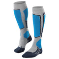 FALKE SK2 WOOL socks - blue/grey - FALKE - Evelostore