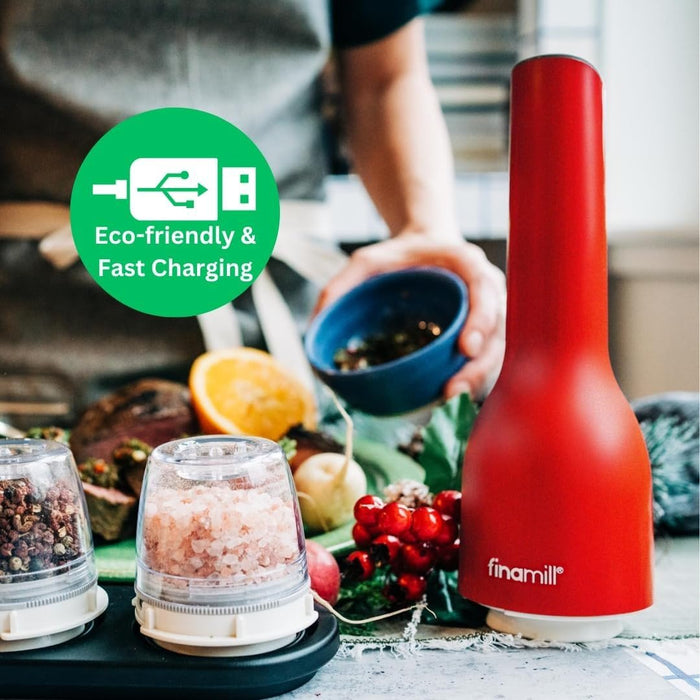 FINAMILL electric spice grinder, rechargeable - sangria - FINAMILL - Evelostore
