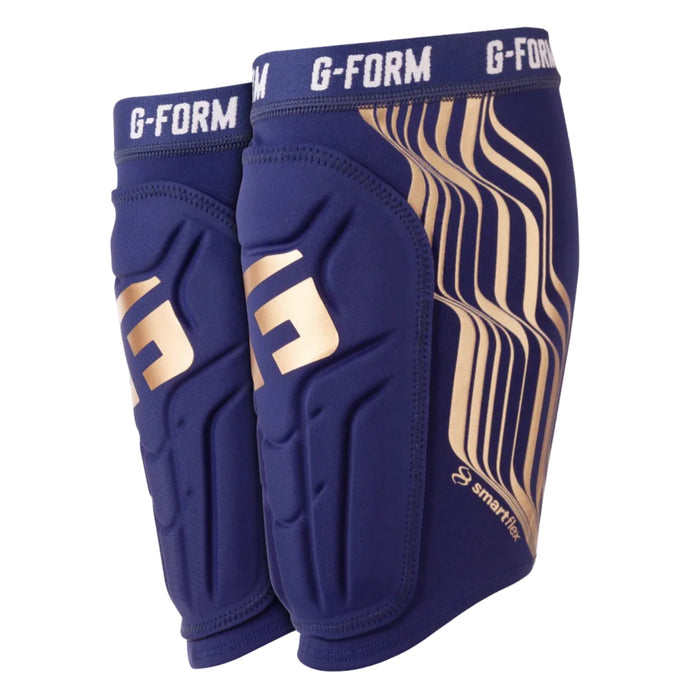 G - FORM V2 soccer shin guards (Adult) - navy/gold - G - FORM - Evelostore