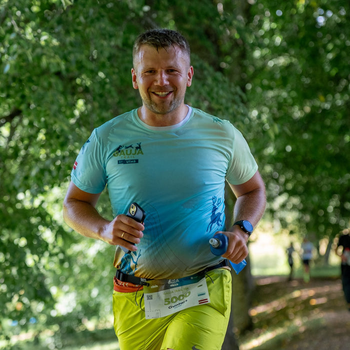 Gauja Trail by UTMB | Running T-Shirt - light blue/green