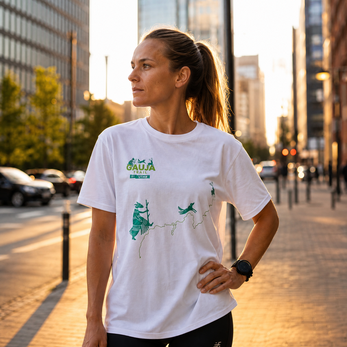 Gauja Trail by UTMB Short-Sleeve Unisex T-Shirt - white